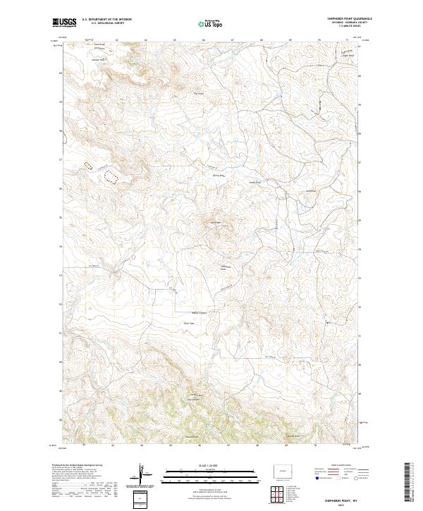Shepherds Point, WY — USGS 7.5-minute topo (2021)