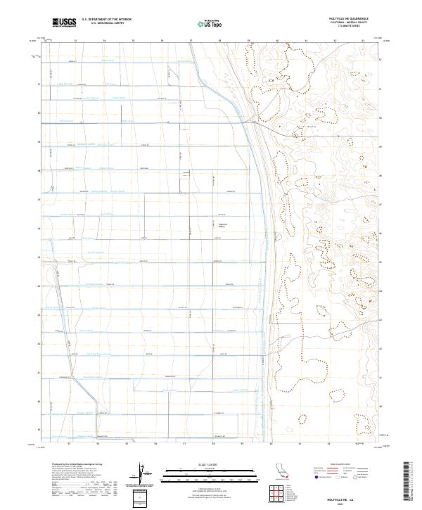 Holtville NE, CA — USGS 7.5-minute topo (2021)