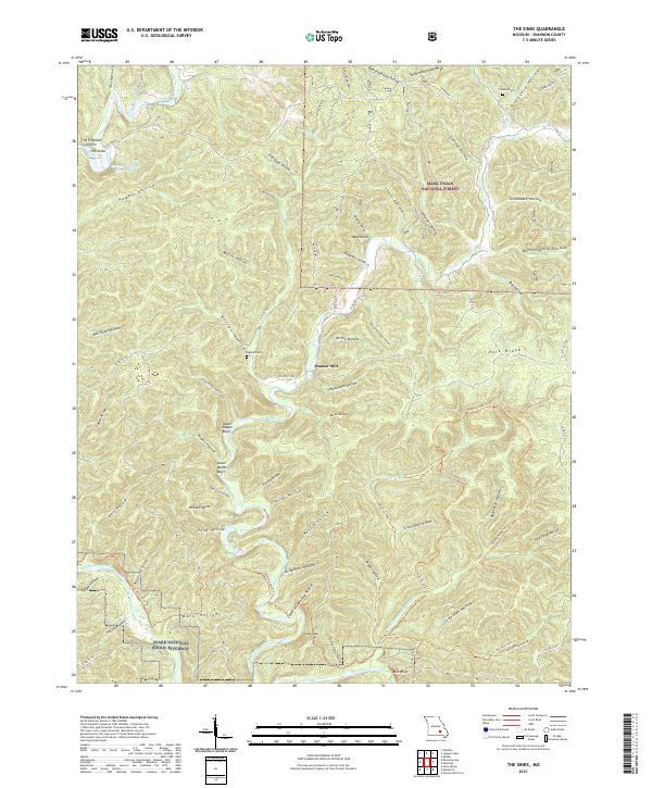 The Sinks, MO — USGS 7.5-minute topo (2021)