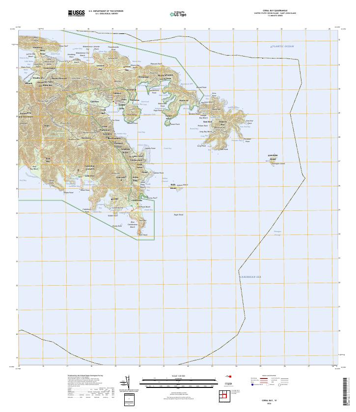 Coral Bay, VI — USGS 7.5-minute topo (2024)