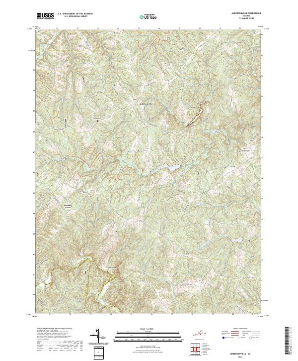 Andersonville, VA — USGS 7.5-minute topo (2022)