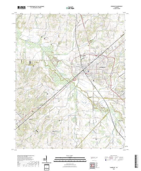 Humboldt, TN — USGS 7.5-minute topo (2022)