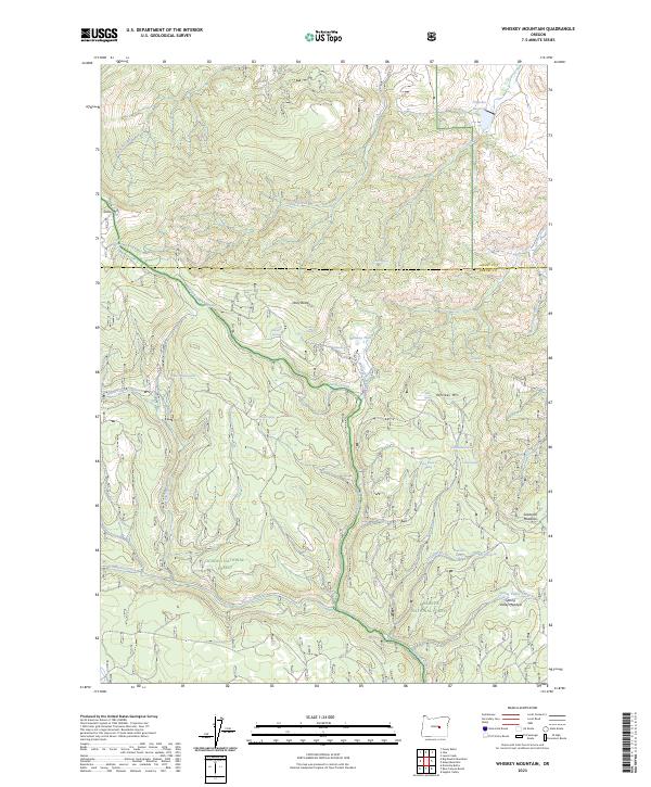 Whiskey Mountain, OR — USGS 7.5-minute topo (2023)
