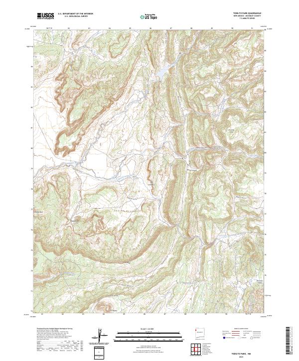 Todilto Park, NM — USGS 7.5-minute topo (2023)
