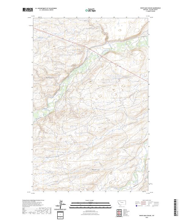 White Man Coulee, MT — USGS 7.5-minute topo (2024)