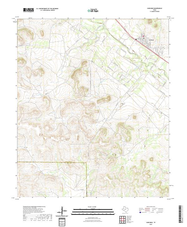 Carlsbad, TX — USGS 7.5-minute topo (2022)