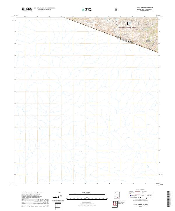 Alamo Spring, AZ,SON, US — USGS 7.5-minute topo (2021)