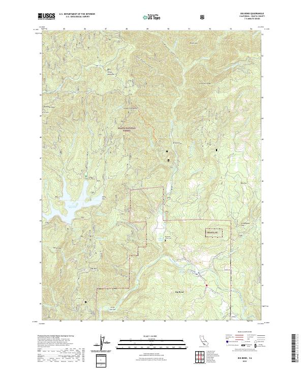 Big Bend, CA — USGS 7.5-minute topo (2021)