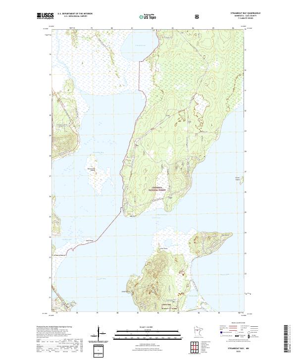 Steamboat Bay, MN — USGS 7.5-minute topo (2022)