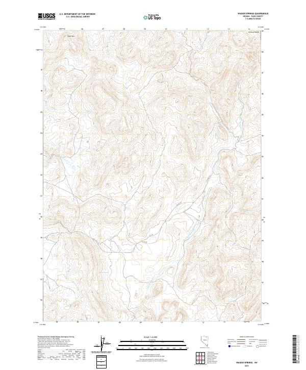 Wagon Springs, NV — USGS 7.5-minute topo (2021)