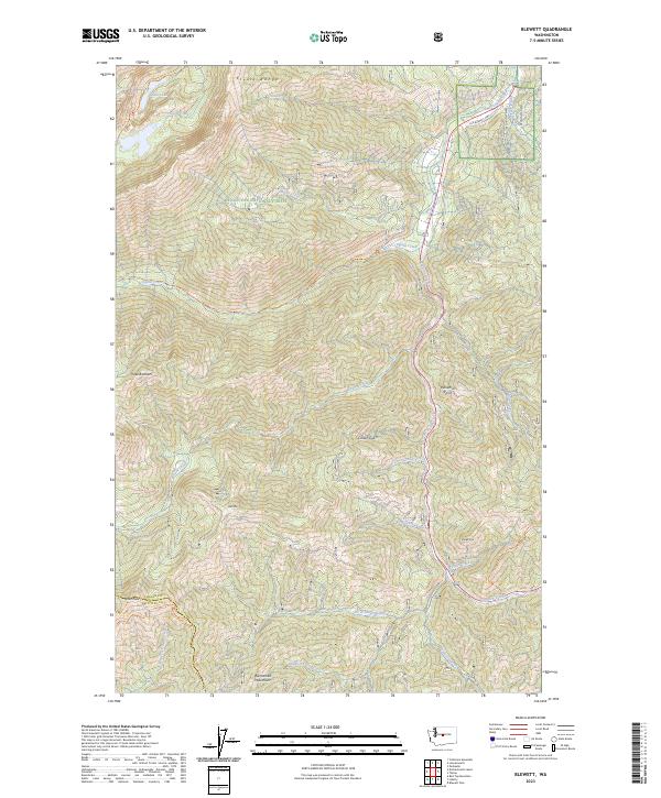 Blewett, WA — USGS 7.5-minute topo (2023)