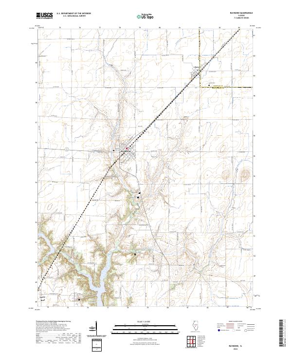 Raymond, IL — USGS 7.5-minute topo (2024)