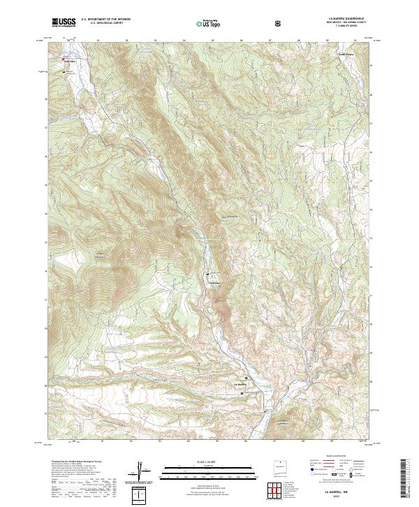 La Madera, NM — USGS 7.5-minute topo (2023)