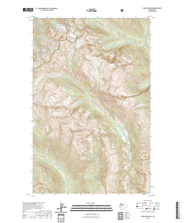 Clark Mountain, WA — USGS 7.5-minute topo (2023)