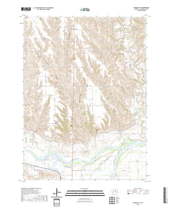 Wolbach SW, NE — USGS 7.5-minute topo (2021)