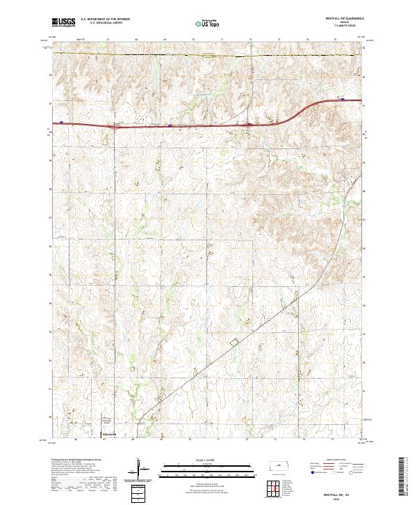 Westfall SW, KS — USGS 7.5-minute topo (2022)
