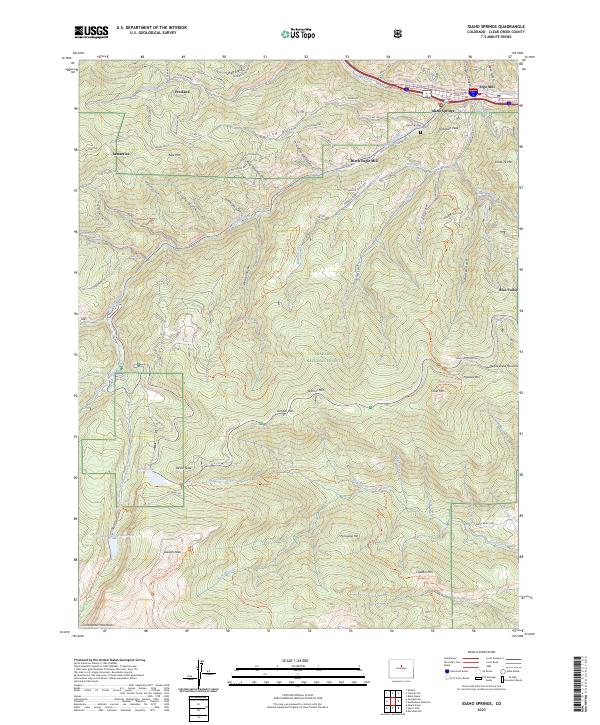 Idaho Springs, CO — USGS 7.5-minute topo (2023)