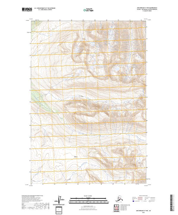 Anchorage D-7 NW, AK — USGS 7.5-minute topo (2023)