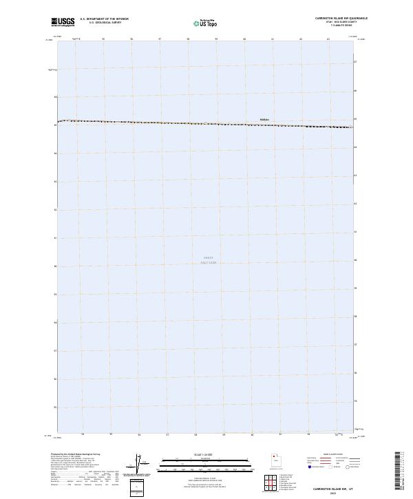 Carrington Island NW, UT — USGS 7.5-minute topo (2023)