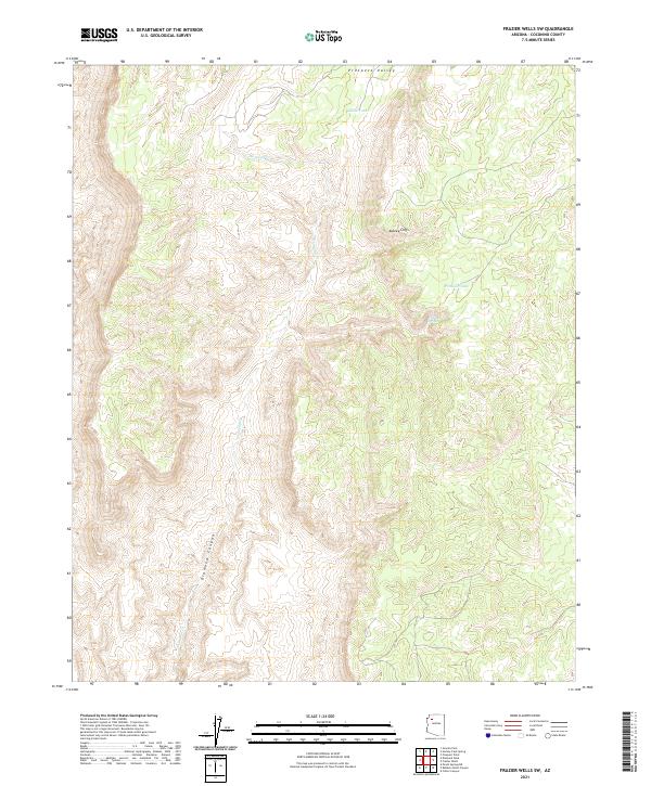 Frazier Wells SW, AZ — USGS 7.5-minute topo (2021)
