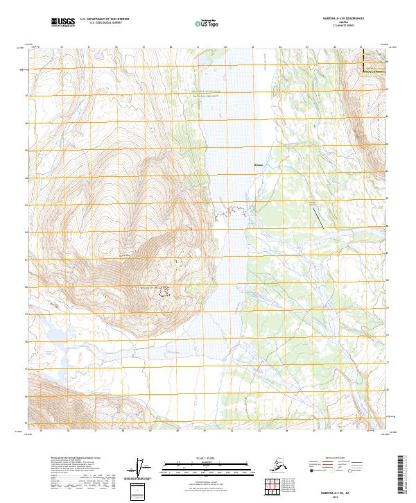 Nabesna A-3 SE, AK — USGS 7.5-minute topo (2023)