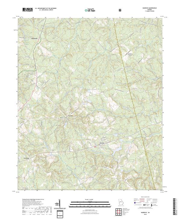 Haddock, GA — USGS 7.5-minute topo (2024)