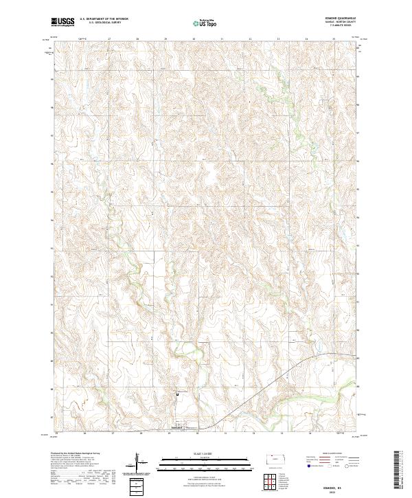 Edmond, KS — USGS 7.5-minute topo (2022)