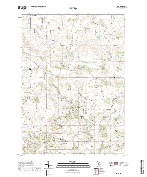 Riley, MI — USGS 7.5-minute topo (2023)