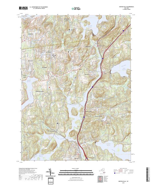 Croton Falls, NY — USGS 7.5-minute topo (2023)