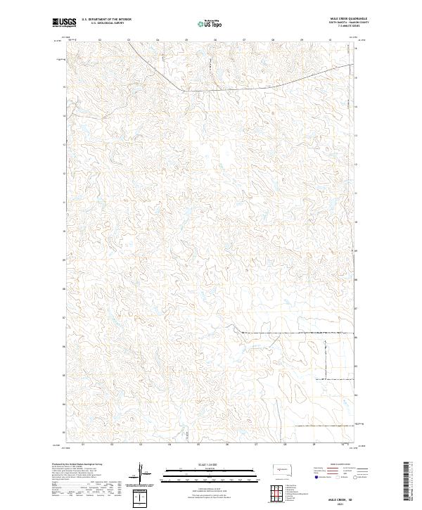 Mule Creek, SD — USGS 7.5-minute topo (2021)