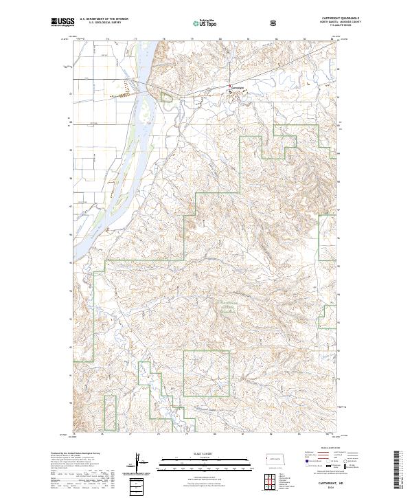 Cartwright, ND — USGS 7.5-minute topo (2024)