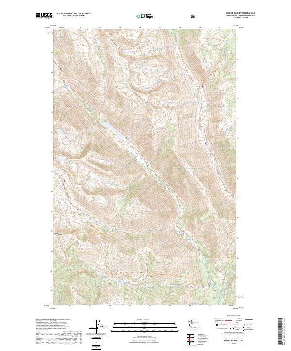Mount Barney, WA — USGS 7.5-minute topo (2023)