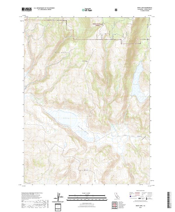 Boot Lake, CA — USGS 7.5-minute topo (2021)
