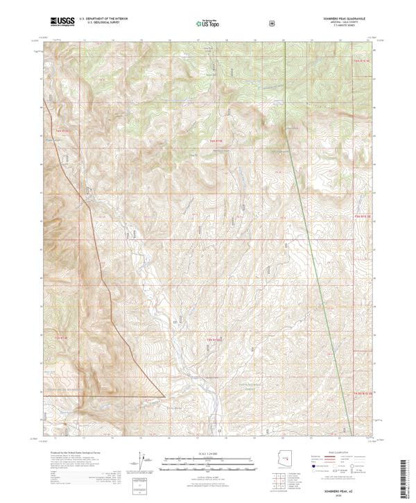 Sombrero Peak, AZ — USGS 7.5-minute topo (2026)