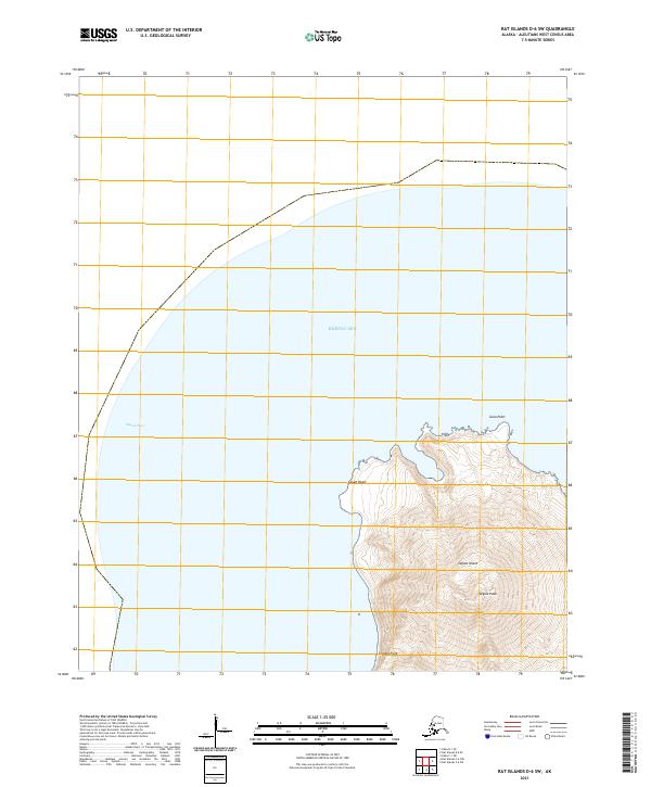 Rat Islands D-6 SW, AK — USGS 7.5-minute topo (2021)
