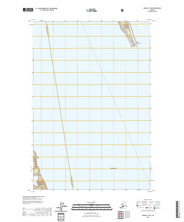Juneau C-4 NE, AK — USGS 7.5-minute topo (2021)