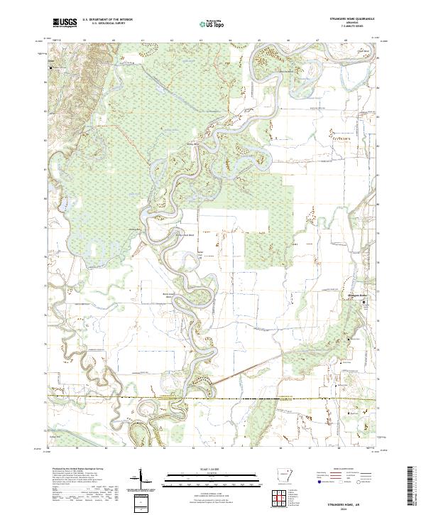 Strangers Home, AR — USGS 7.5-minute topo (2024)
