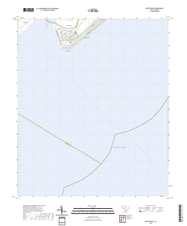 Edisto Beach, SC — USGS 7.5-minute topo (2024)