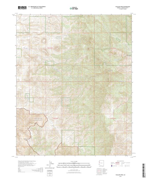Hualapai Peak, AZ — USGS 7.5-minute topo (2026)