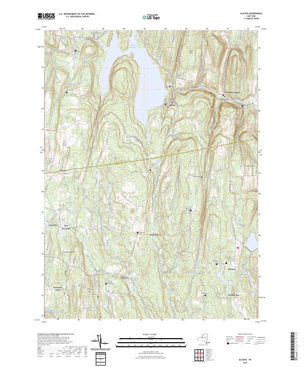 Alcove, NY — USGS 7.5-minute topo (2023)