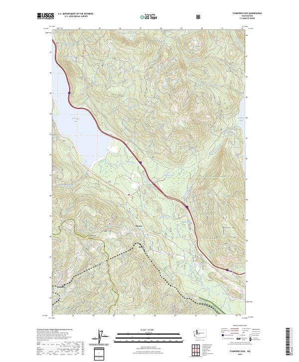Stampede Pass, WA — USGS 7.5-minute topo (2023)