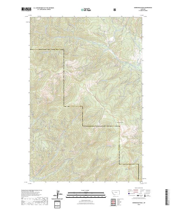 Horsehead Peak, MT — USGS 7.5-minute topo (2024)