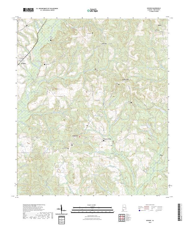 Goshen, AL — USGS 7.5-minute topo (2024)
