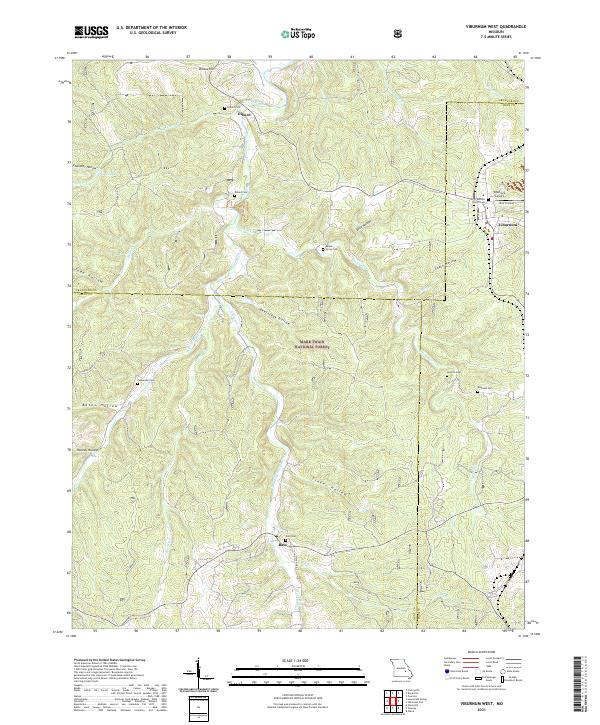 Viburnum West, MO — USGS 7.5-minute topo (2021)