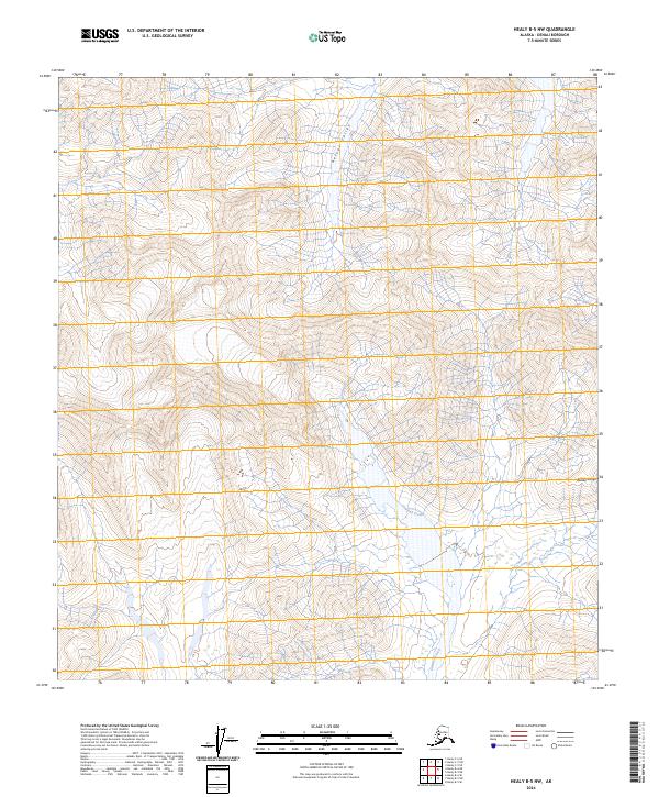 Healy B-5 NW, AK — USGS 7.5-minute topo (2024)