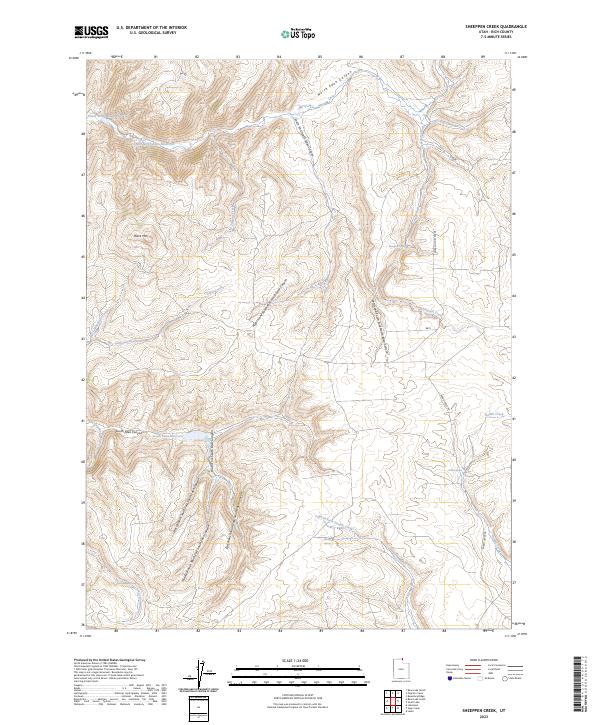 Sheeppen Creek, UT — USGS 7.5-minute topo (2023)