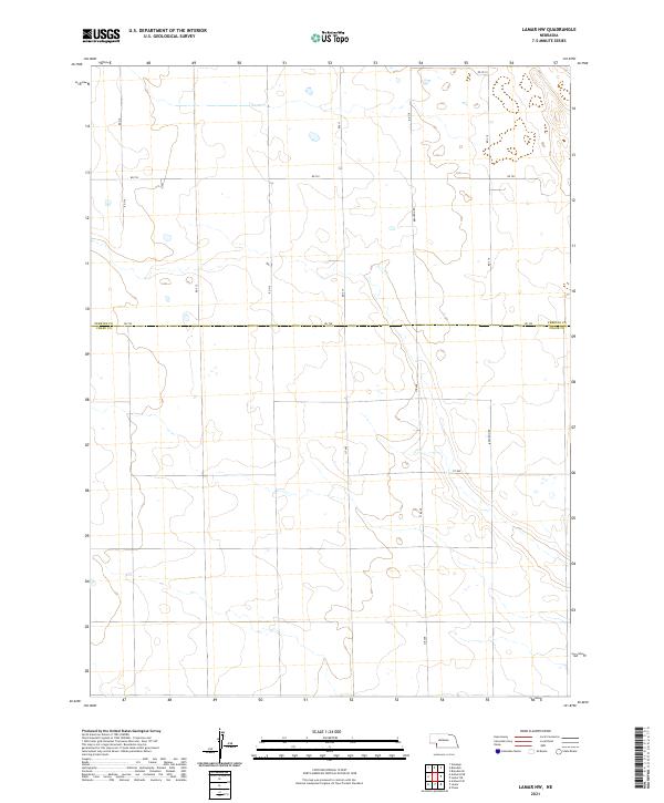 Lamar NW, NE — USGS 7.5-minute topo (2021)