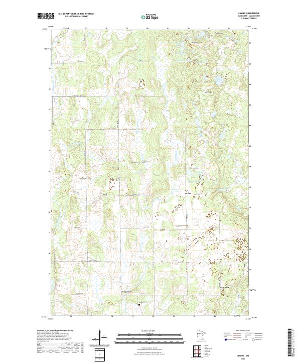Casino, MN — USGS 7.5-minute topo (2022)