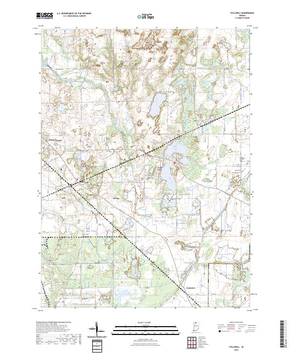 Stillwell, IN — USGS 7.5-minute topo (2022)