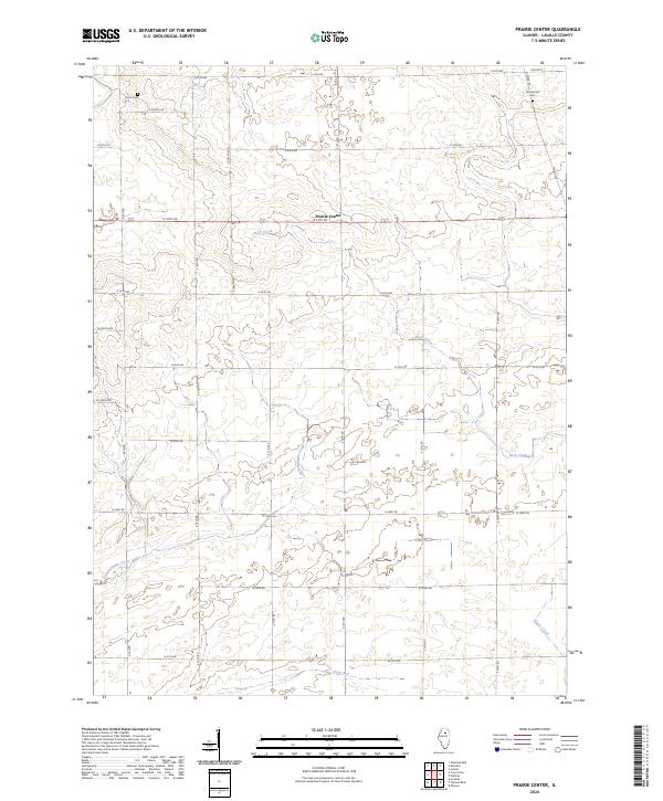 Prairie Center, IL — USGS 7.5-minute topo (2024)